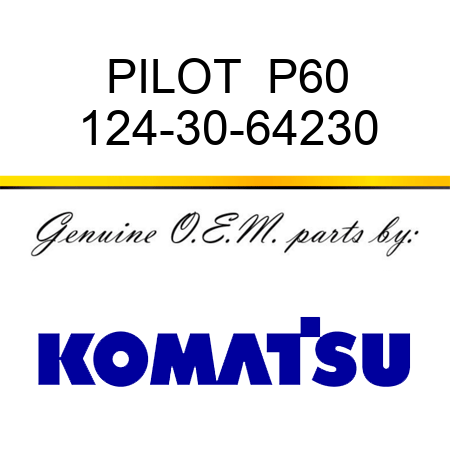 PILOT  P60 124-30-64230