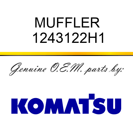 MUFFLER 1243122H1