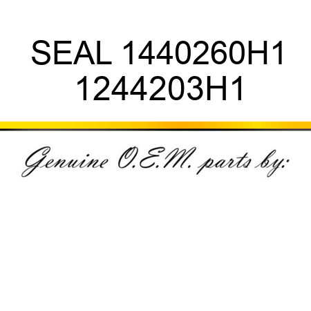 SEAL 1440260H1 1244203H1