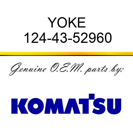 YOKE 124-43-52960