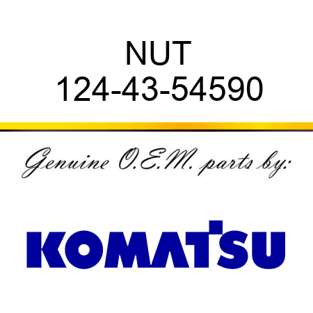 NUT 124-43-54590