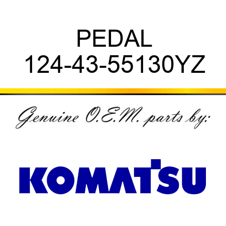 PEDAL 124-43-55130YZ