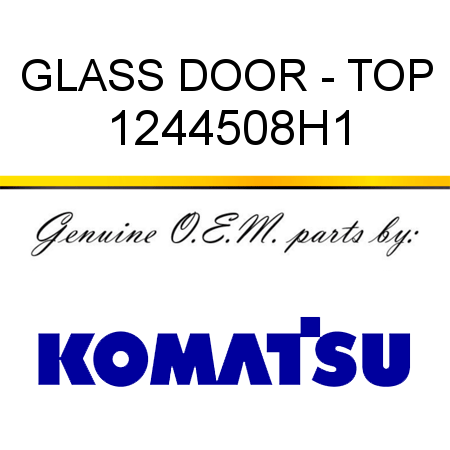 GLASS, DOOR - TOP 1244508H1