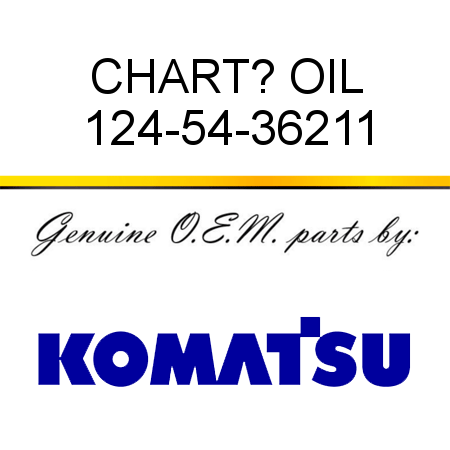 CHART? OIL 124-54-36211