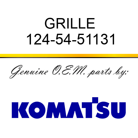 GRILLE 124-54-51131