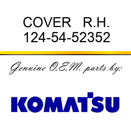 COVER   R.H. 124-54-52352