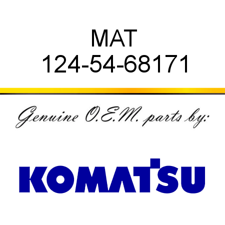 MAT 124-54-68171