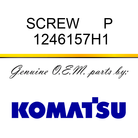 SCREW      P 1246157H1