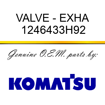 VALVE - EXHA 1246433H92