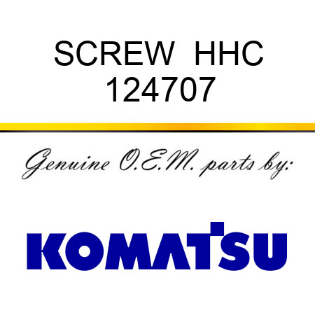 SCREW  HHC 124707