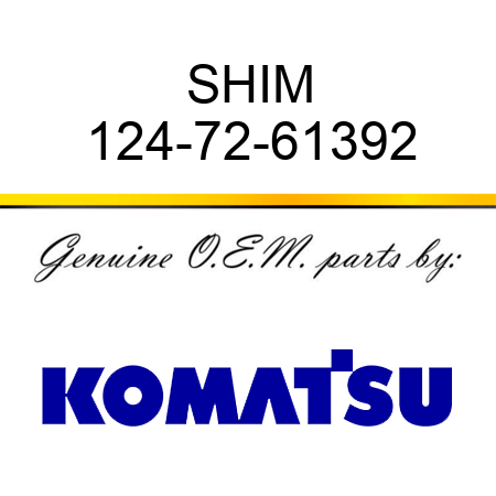 SHIM 124-72-61392