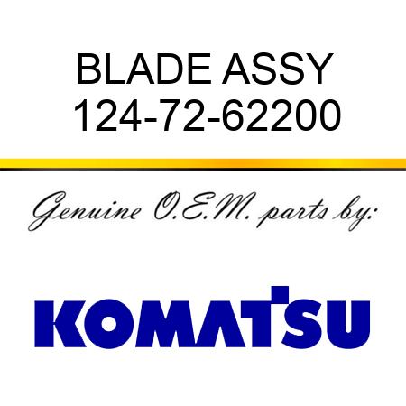 BLADE ASSY 124-72-62200