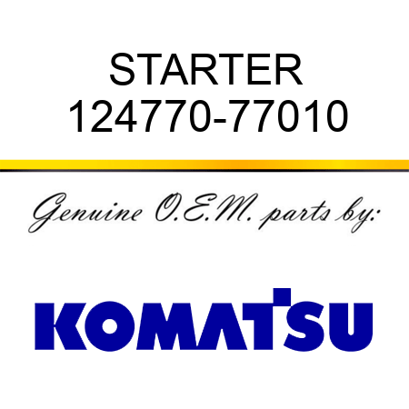 STARTER 124770-77010