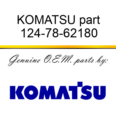 KOMATSU part 124-78-62180