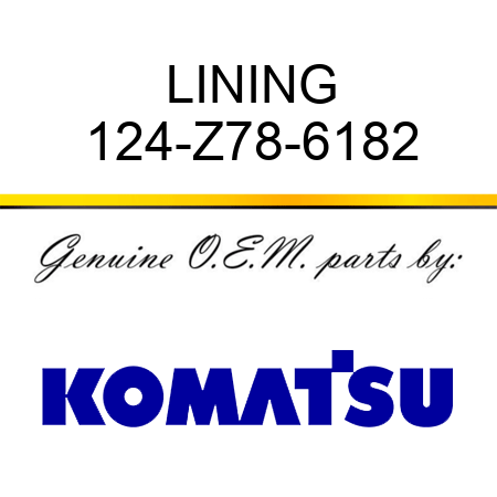 LINING 124-Z78-6182