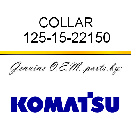 COLLAR 125-15-22150