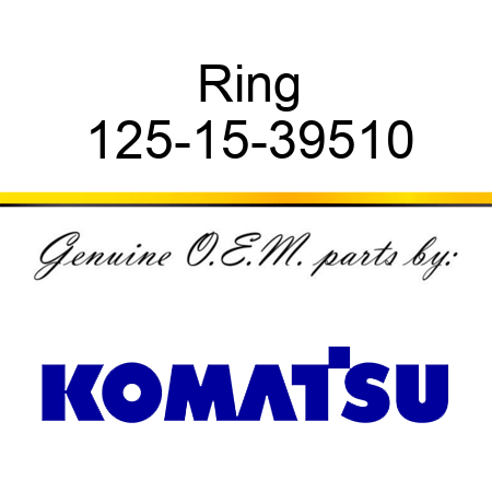 Ring 125-15-39510