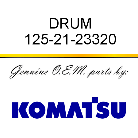 DRUM 125-21-23320