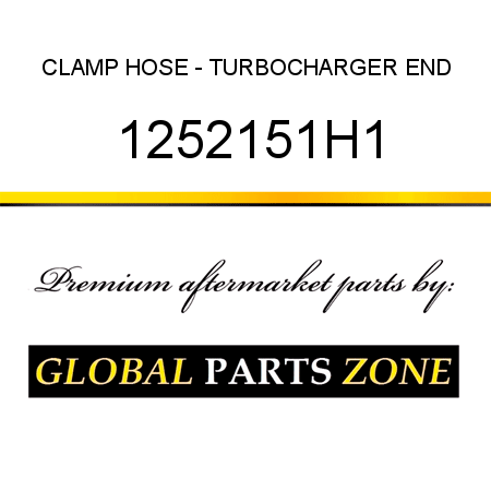 CLAMP, HOSE - TURBOCHARGER END 1252151H1