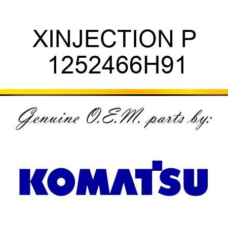 XINJECTION P 1252466H91