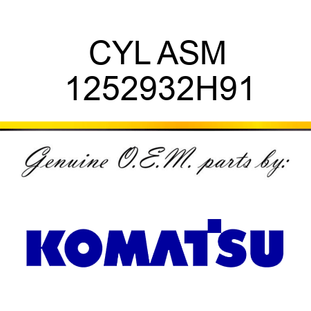 CYL ASM 1252932H91