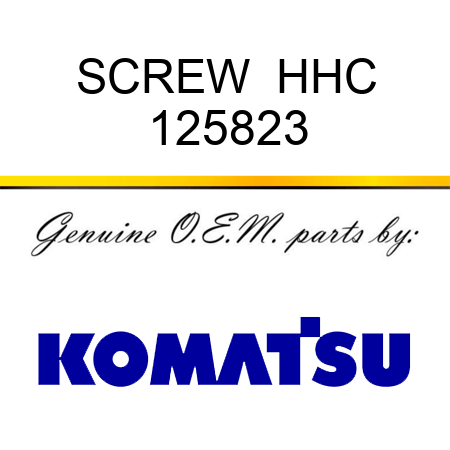 SCREW  HHC 125823
