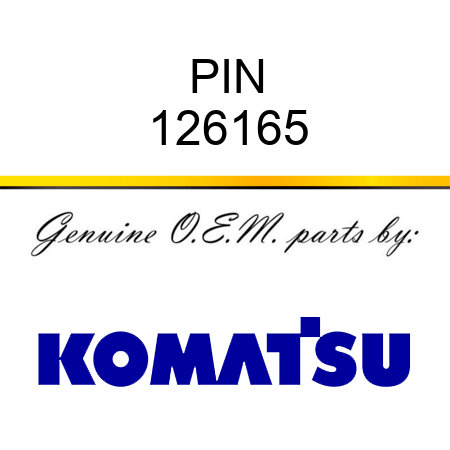 PIN 126165