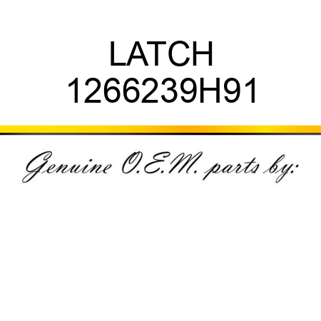 LATCH 1266239H91