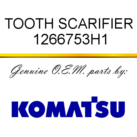 TOOTH, SCARIFIER 1266753H1