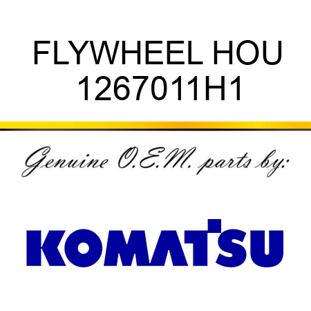 FLYWHEEL HOU 1267011H1