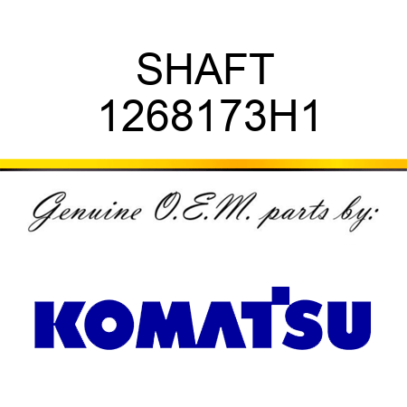 SHAFT 1268173H1