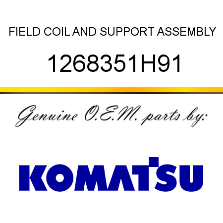 FIELD COIL AND SUPPORT ASSEMBLY 1268351H91