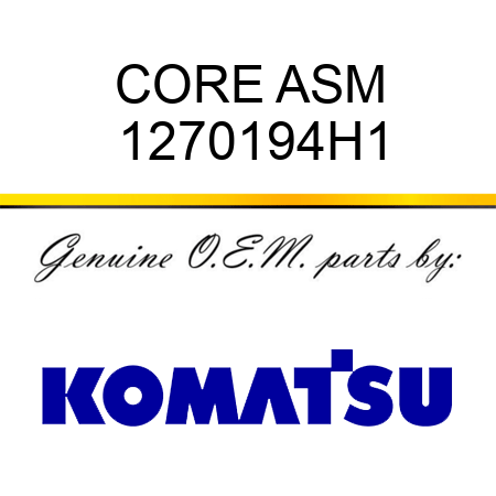 CORE ASM 1270194H1