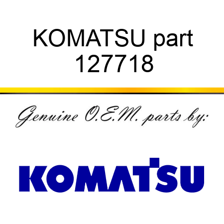 KOMATSU part 127718