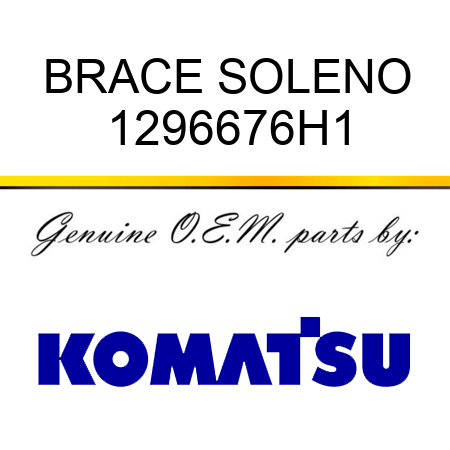 BRACE SOLENO 1296676H1