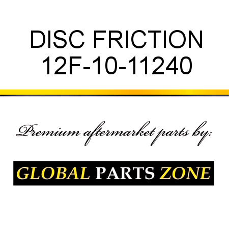 DISC, FRICTION 12F-10-11240