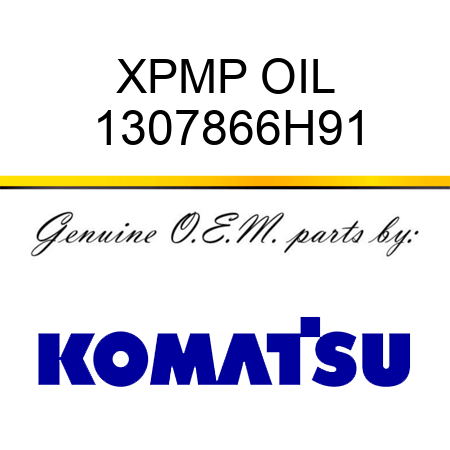 XPMP OIL 1307866H91