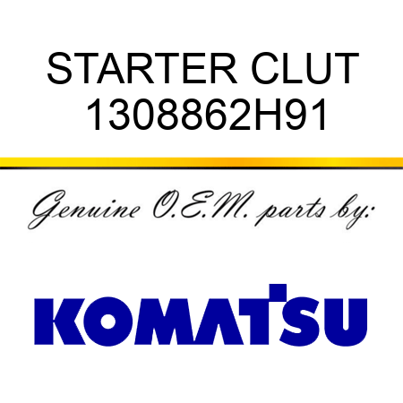 STARTER CLUT 1308862H91