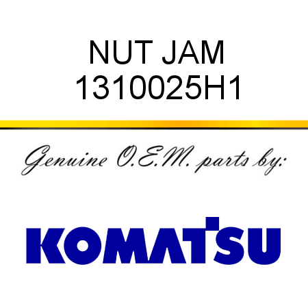 NUT, JAM 1310025H1
