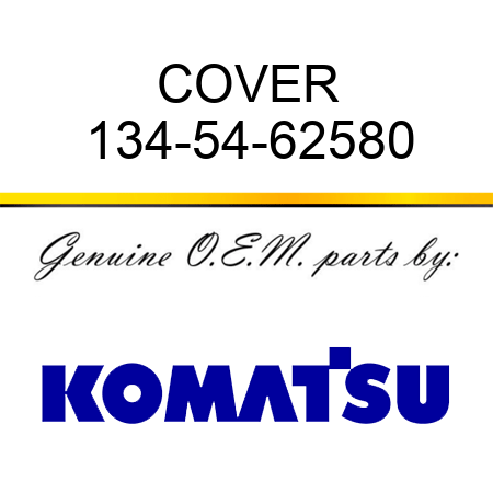 COVER 134-54-62580