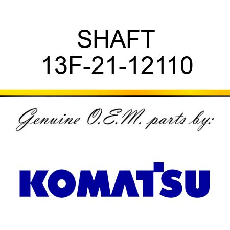 SHAFT 13F-21-12110