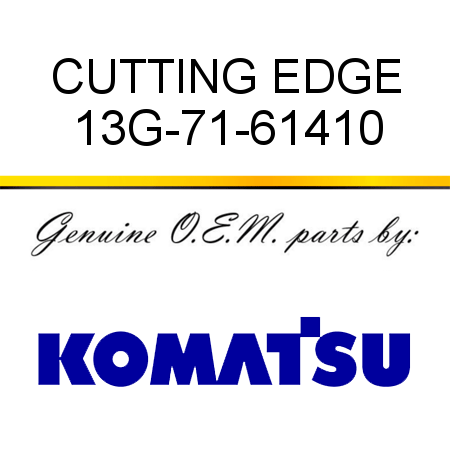 CUTTING EDGE 13G-71-61410