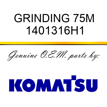 GRINDING 75M 1401316H1