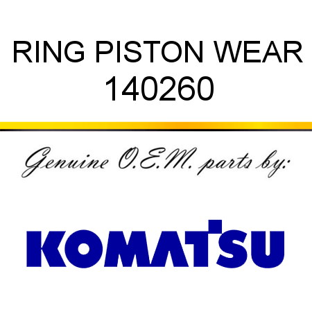 RING, PISTON WEAR 140260