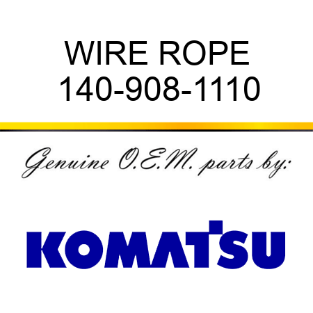 WIRE ROPE 140-908-1110