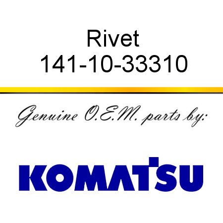 Rivet 141-10-33310