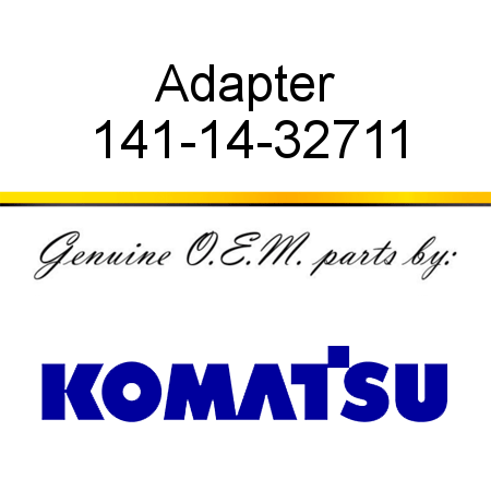Adapter 141-14-32711