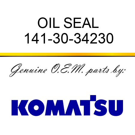 OIL SEAL 141-30-34230