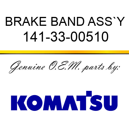 BRAKE BAND ASS`Y 141-33-00510