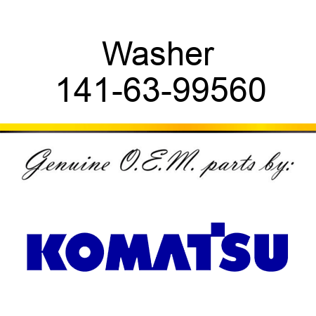 Washer 141-63-99560